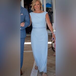 Elegant Blue Evening Dress